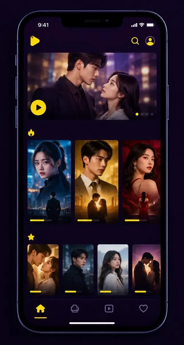 黄果短剧 APP 播放界面 黄果短剧 APP 播放界面展示